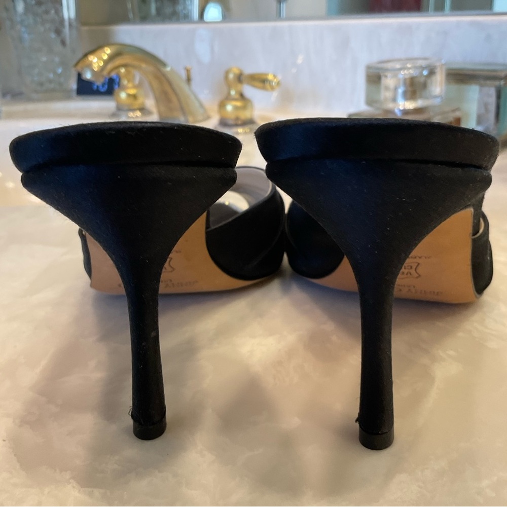 Jimmy Choo Evening Shoes, black w/ crystals. Excellent condition! Size 8.5/39.5 - Picture 10 of 15